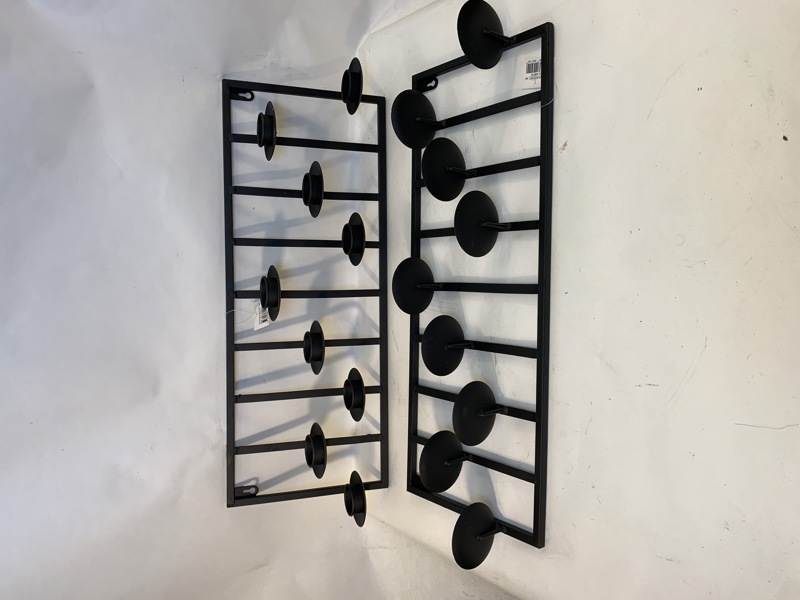 Väggljus 2st i metall svart