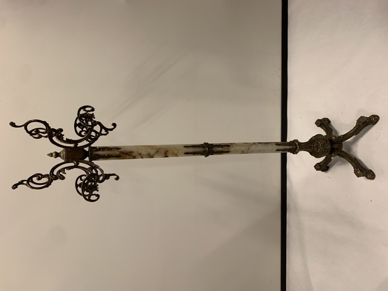 TAMBURMAJOR , mässing , marmor höjd 167cm